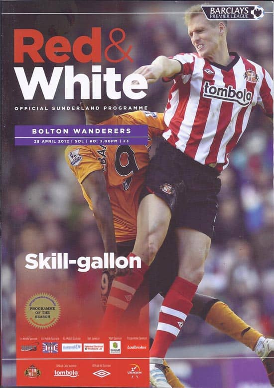 Sunderland FC v Bolton Wanderers FC